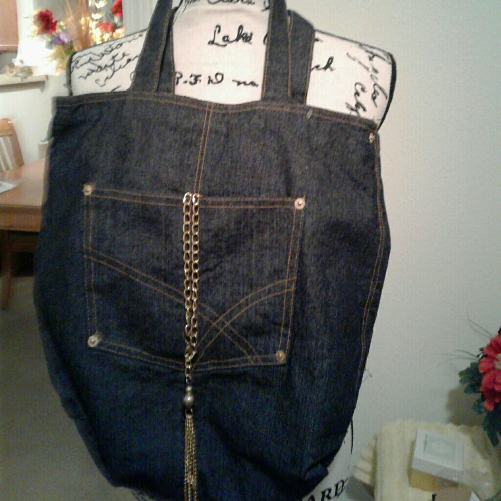 5 For $20 Closet Clearance New Blue Jean Bag
